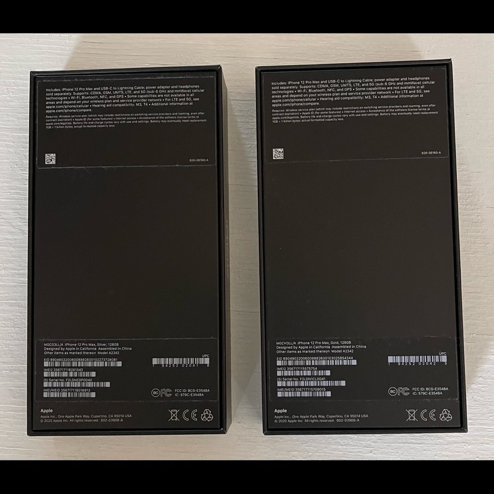 2 iPhone 12 Pro boxes - Picture 2 of 4